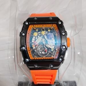 New Going To The Moon Luminous Skeleton Watch W Water Resistant Design